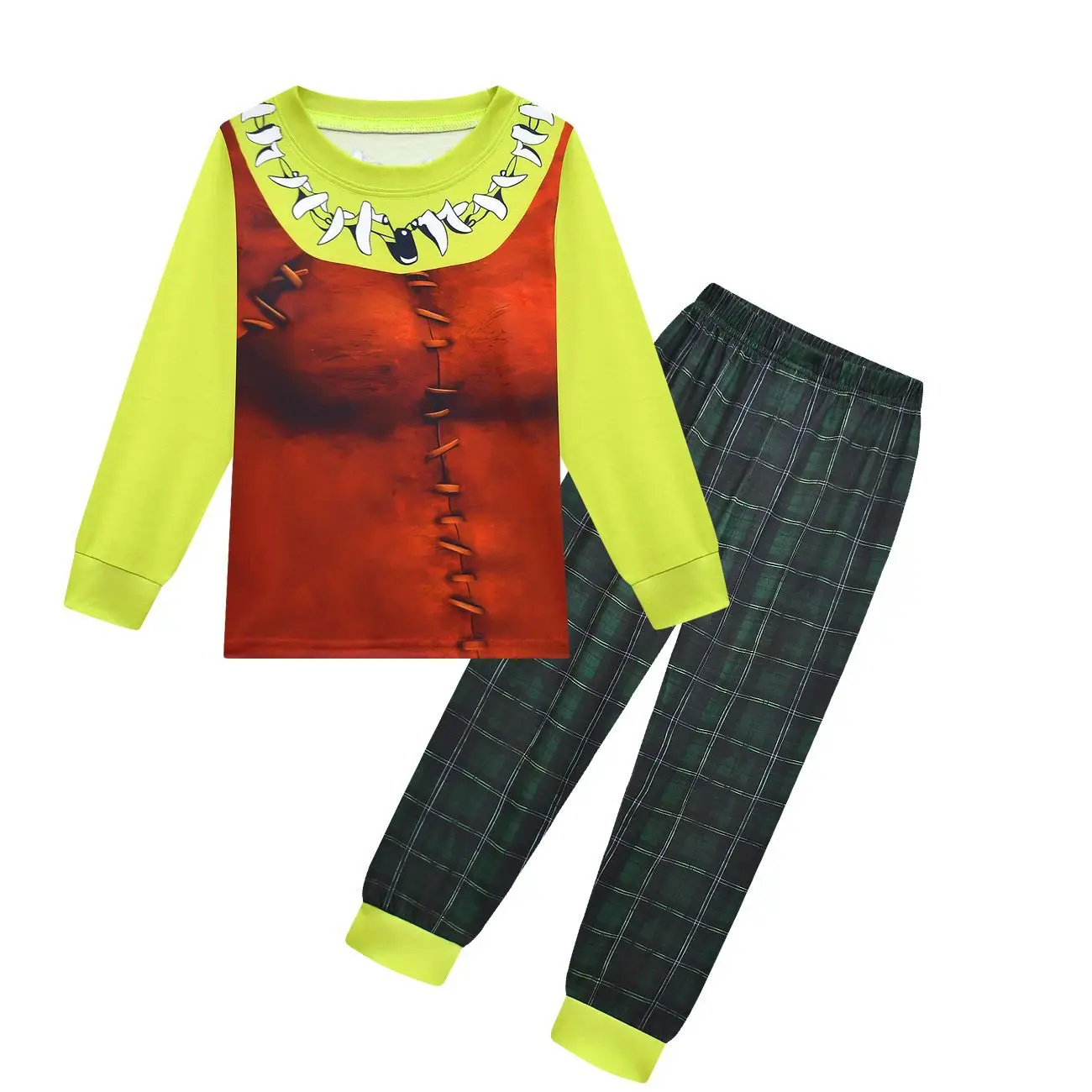 Fiona Shreks Cosplay Costume for Kids Girls Princess Fiona Tshirts+pants Sets Monster Shrek Boys Clothes Children Cartoon Outfit