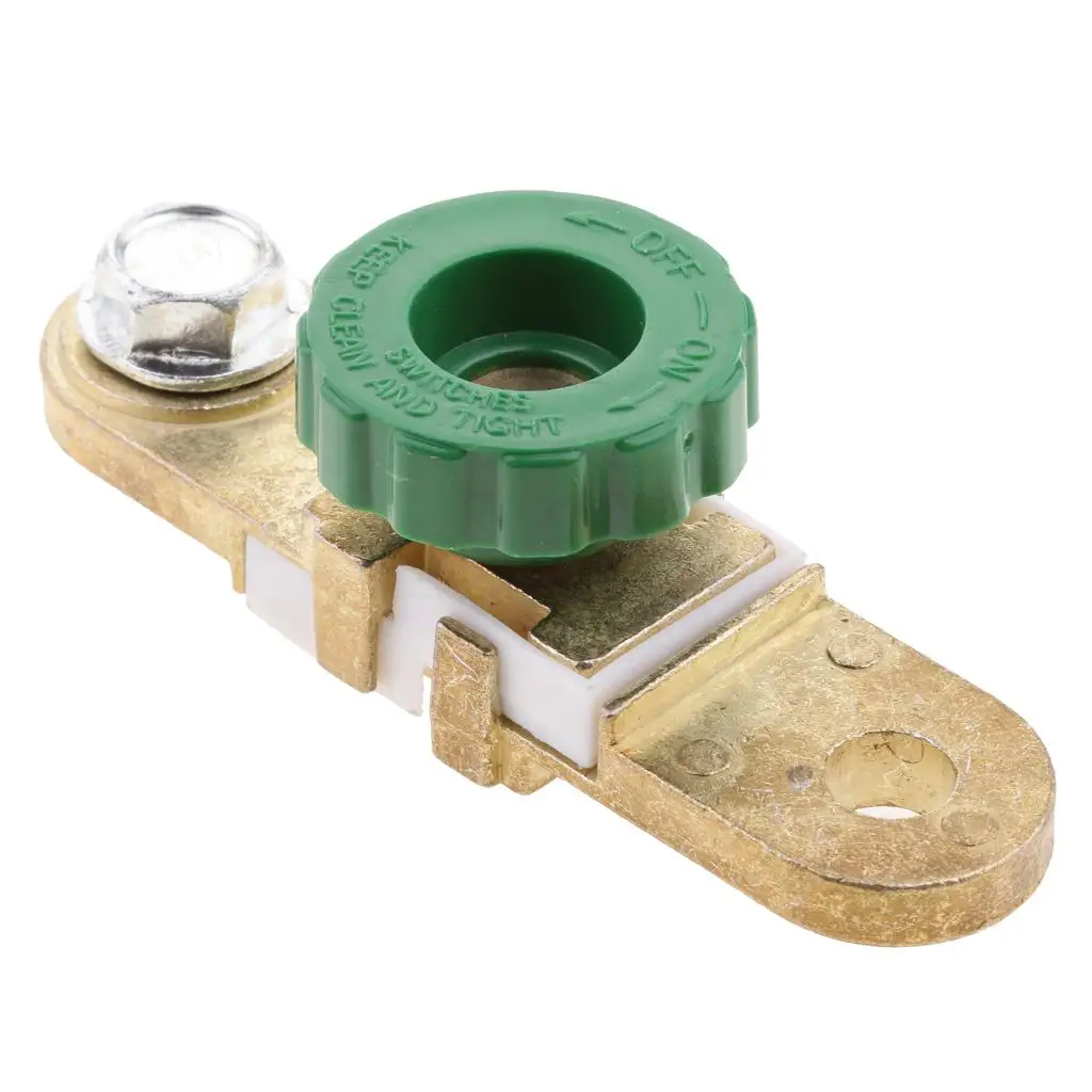 NEW Battery Disconnect Isolator Cut Off Switch Green Wheel Classic Cars Part