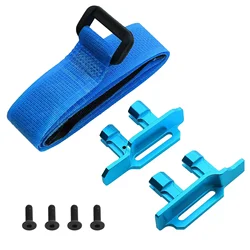 Supporto per batteria alto in metallo 3S 4S con cinghia per batteria per parti di aggiornamento per auto Traxxas MAXX RC 1/10