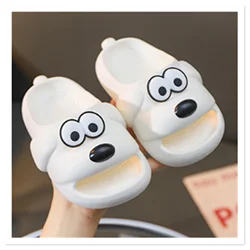 Children's slippers, boys' summer home wear cartoon anti slip flip flops, girls' babies' bathroom soft sole sandals