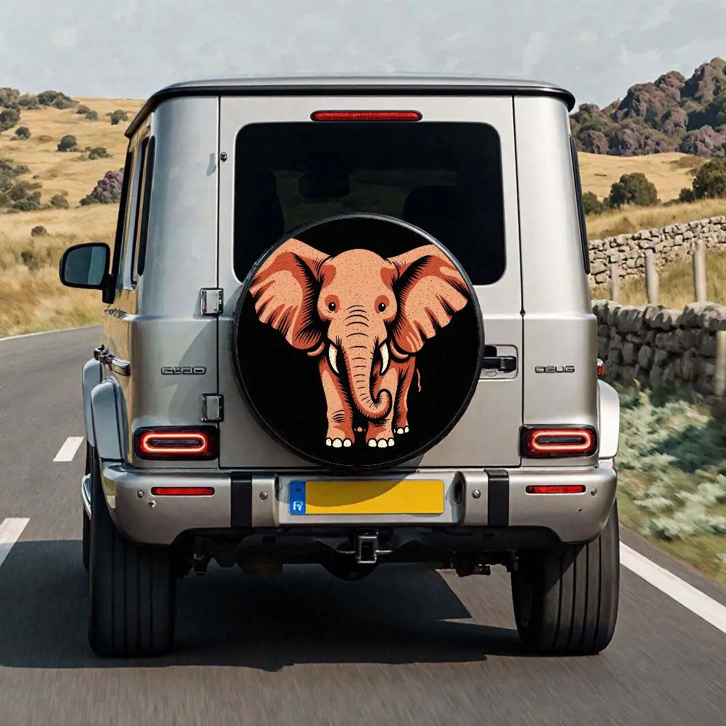 

Водонепроницаемый чехол для запасного колеса с рисунком слона