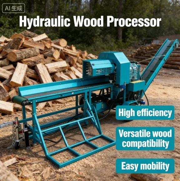 

YG Customized Forestry Machinery Wood Splitter 30 Ton Firewood Processor Machine With Diesel Engine