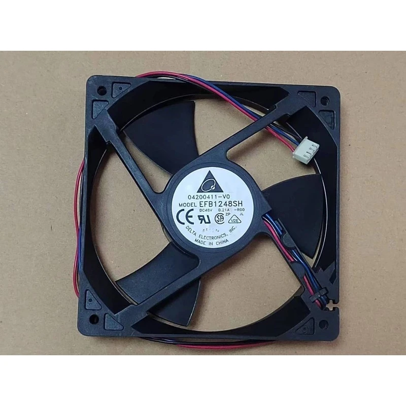 D FOR Delta 12025 12CM EFB1248SH 48V 0.21A 3-wire stall alarm cooling fan