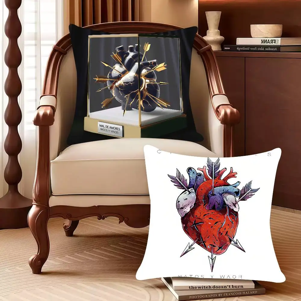 

Mal de amores N-Natos y Waor Pillow Case Decor Protective Covers Comfortable soft for Sofa Living Room Home office