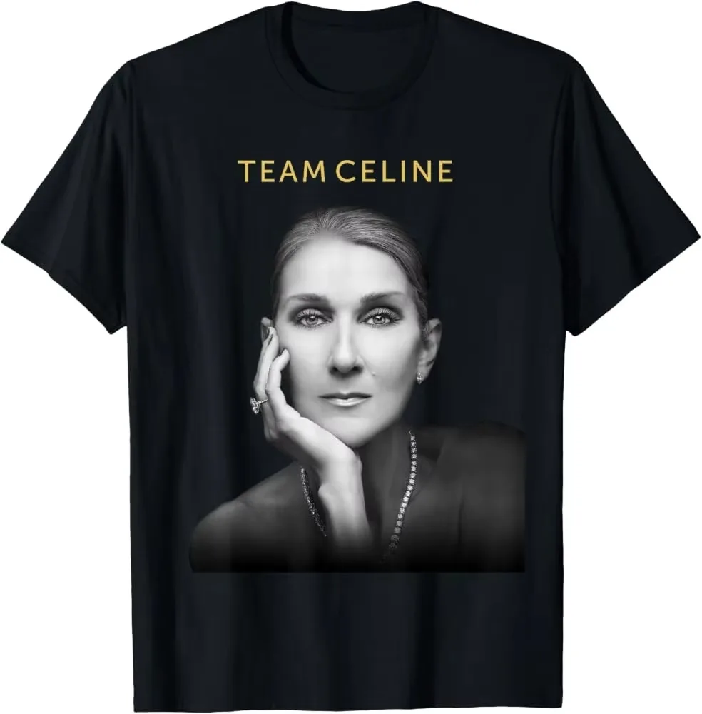 Celine Dion Metal Funny Large Printed 2026 Tour Merch Music Concert T Shirt 100%Cotton Unisex Men Women T-Shirt Y2k Tee