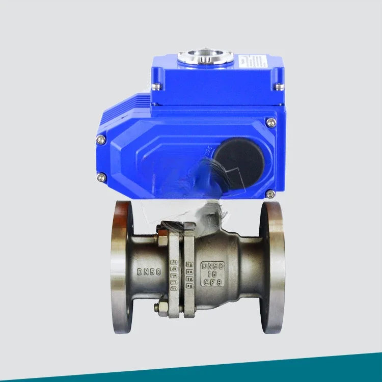 Válvula de esfera flange F46 revestida de flúor 150LB de diâmetro 4 polegadas tipo interruptor à prova de explosão elétrico IP67