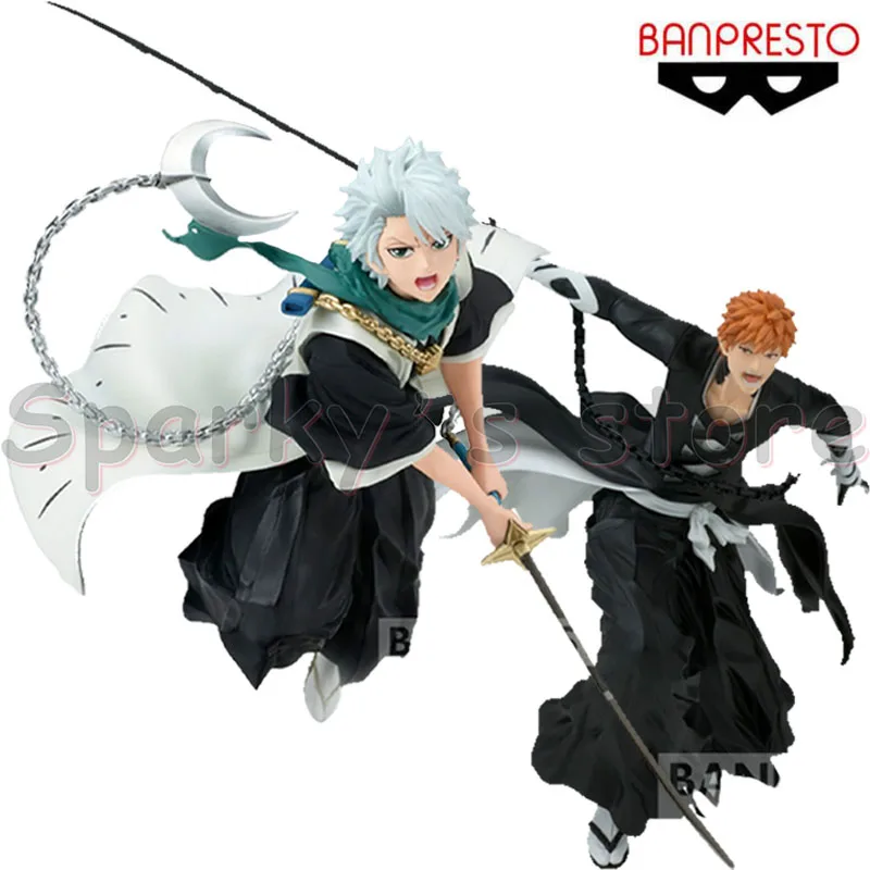 Bandai Original VIBRATION STARS BLEACH Anime Figure Kurosaki Ichigo Hitsugaya Toushirou Action Figure Toys For Kids Gifts Model