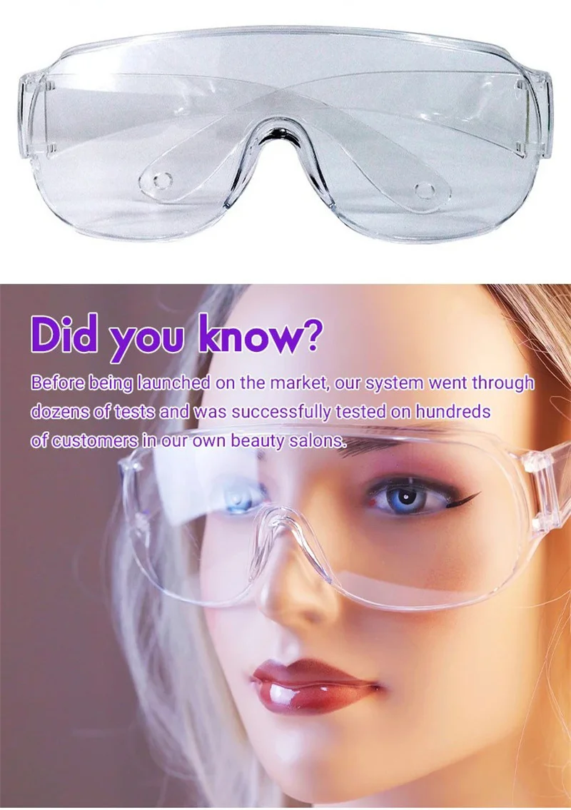 UV-Schutzbrille für falsche Wimpern, Wimpernverlängerung, Sicherheit, Strahlenschutz, Unisex, Anti-Augen-Linse, UV-Schutzbrille – Detail 2