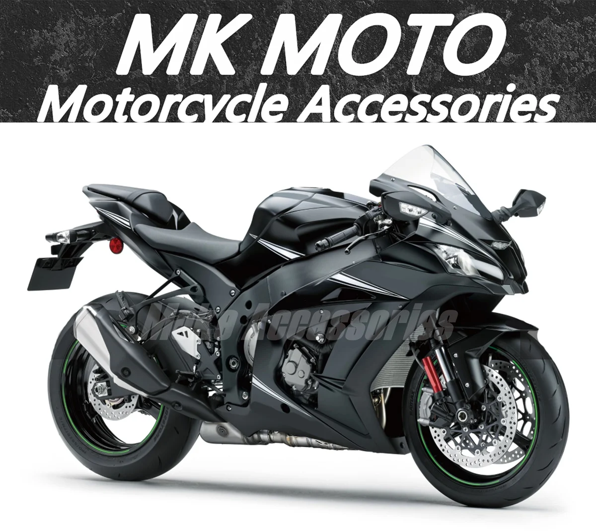 Moke moto Motorcycle Fairings Kit Fit For zx-10r 2016 2017 2018 2019 2020 Ninja Bodywork Set ABS injection Black White New