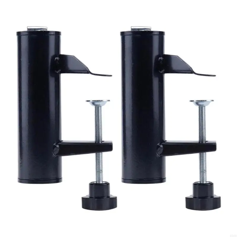 2 Stück robuste Metall-Schirmklemmen für Tische Freien, sichert Terrassenschirme bis zu 38 mm Durchmesser, einfache B03E – Detail 1