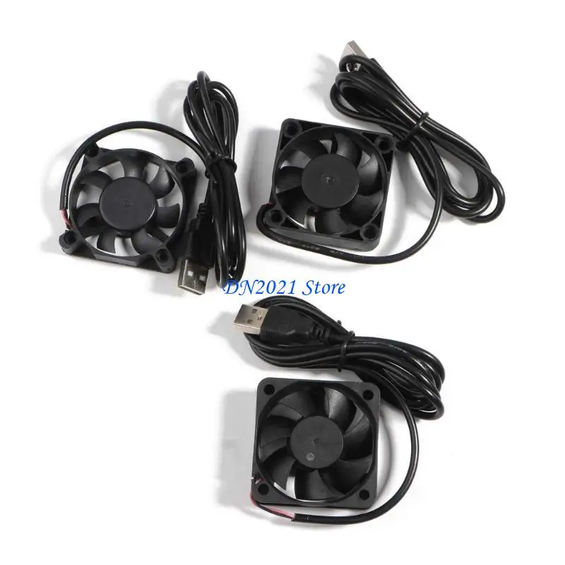 F3KE CPU Fan Cooler Heatsink Exhaust CPU Cooling Fan Replacement 4500-5500R 5x5cm