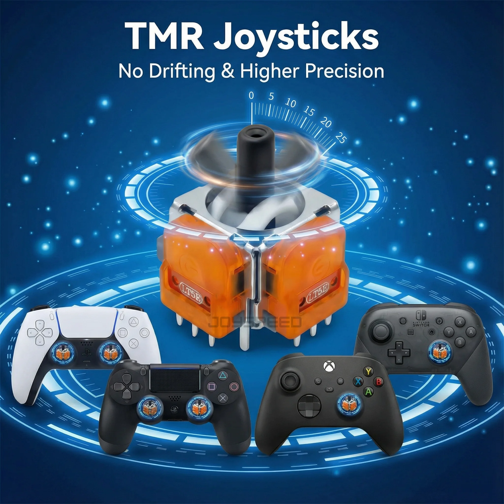 2/10pcs TMR Joysticks for PS5 DualSense PS4 Xbox Series X S Switch Pro Controller Edge Module 3D Analog Thumb Stick Replacement