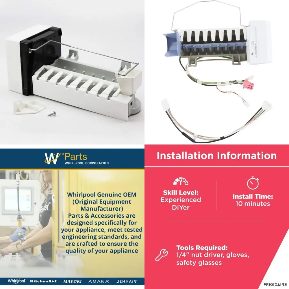 

Универсальный комплект льдогенераторов, совместимый с моделями холодильников SXD25NL, PSD264LGRW и 59652673200 — замена льдогенератора для обновления