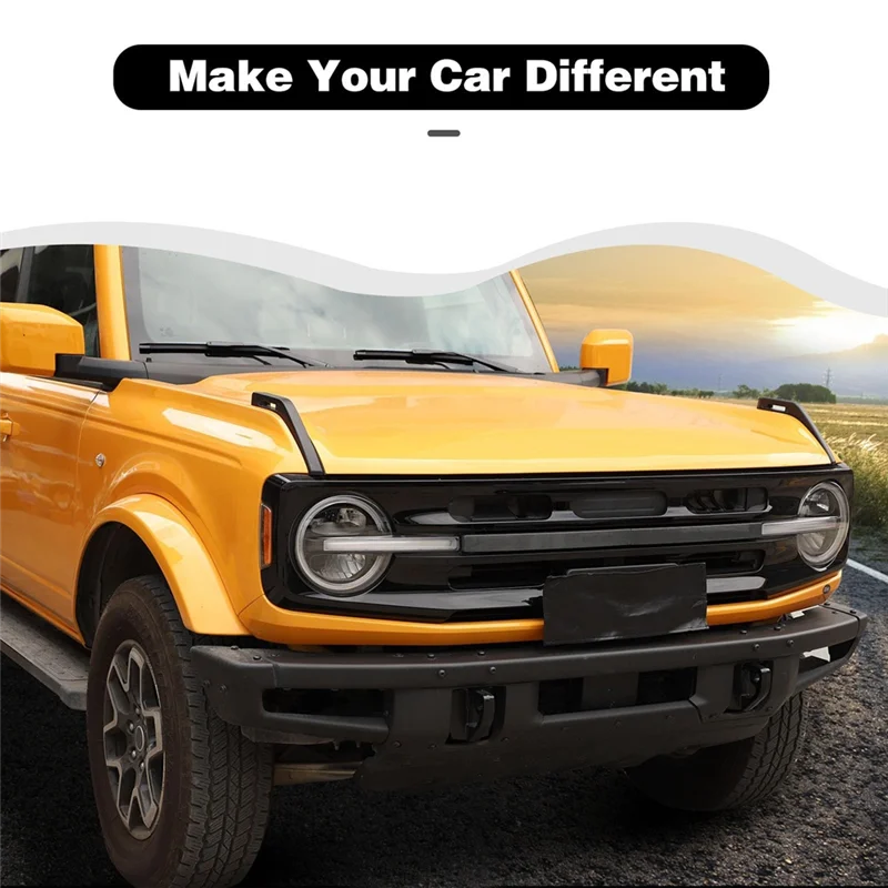 

Front Center Grille Insert Cover Trim For Ford Bronco Middle Grille Insert Cover Strips Accessories-ABQF