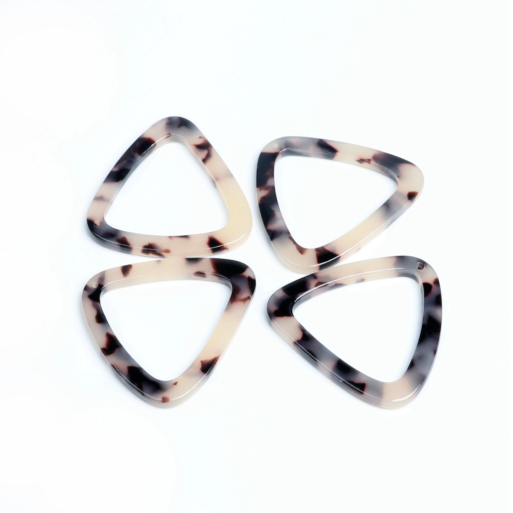 Tortoise Shell Earring Charms,Acetate Stick Charms,Triangle Shaped pendant,Triangle Shaped Earrings Part,31mm