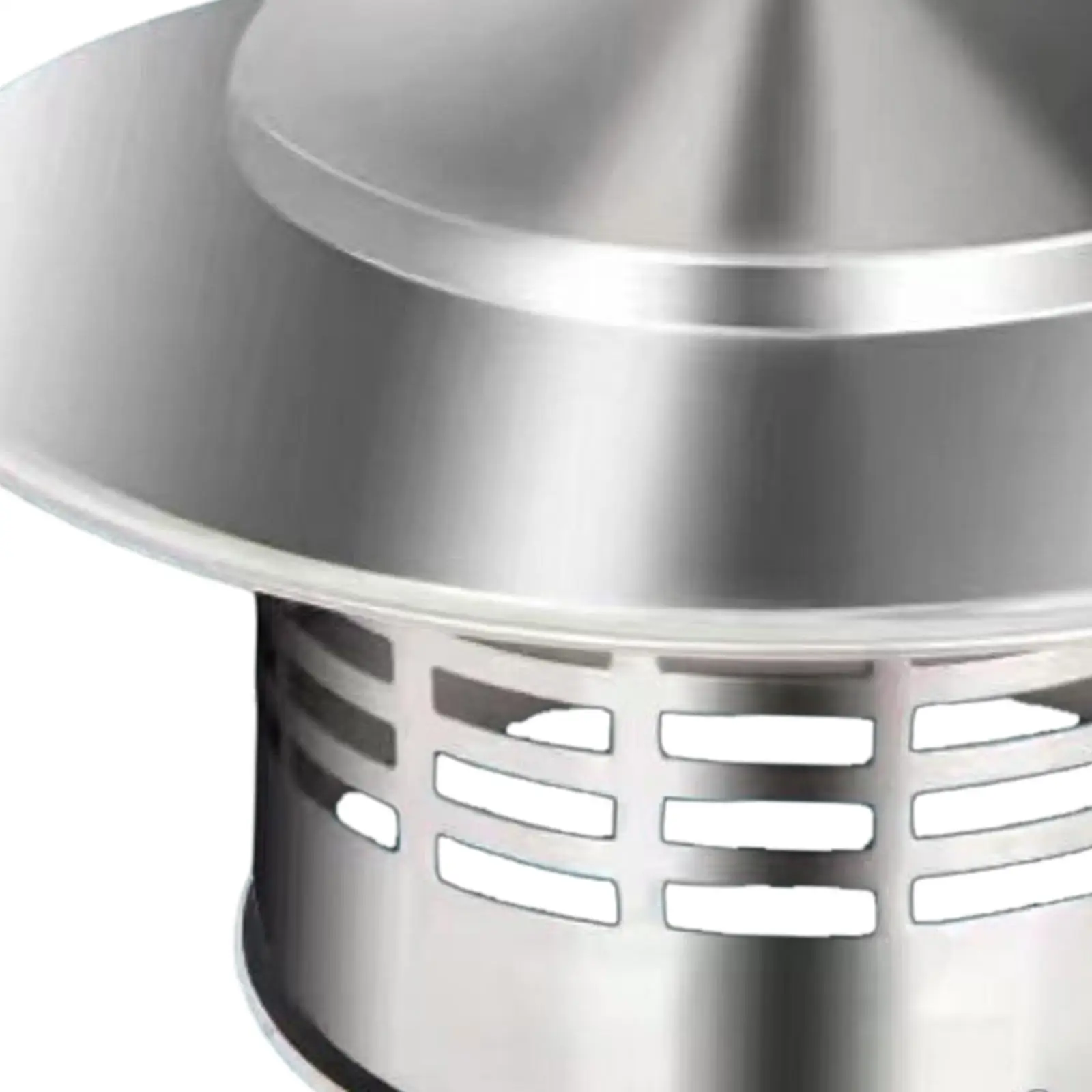 Durable Stainless Steel Chimney Rain Cap Roof Vent Cowl Breathable Duct Closure Anti Wind for Fireplace and Flue Pipe