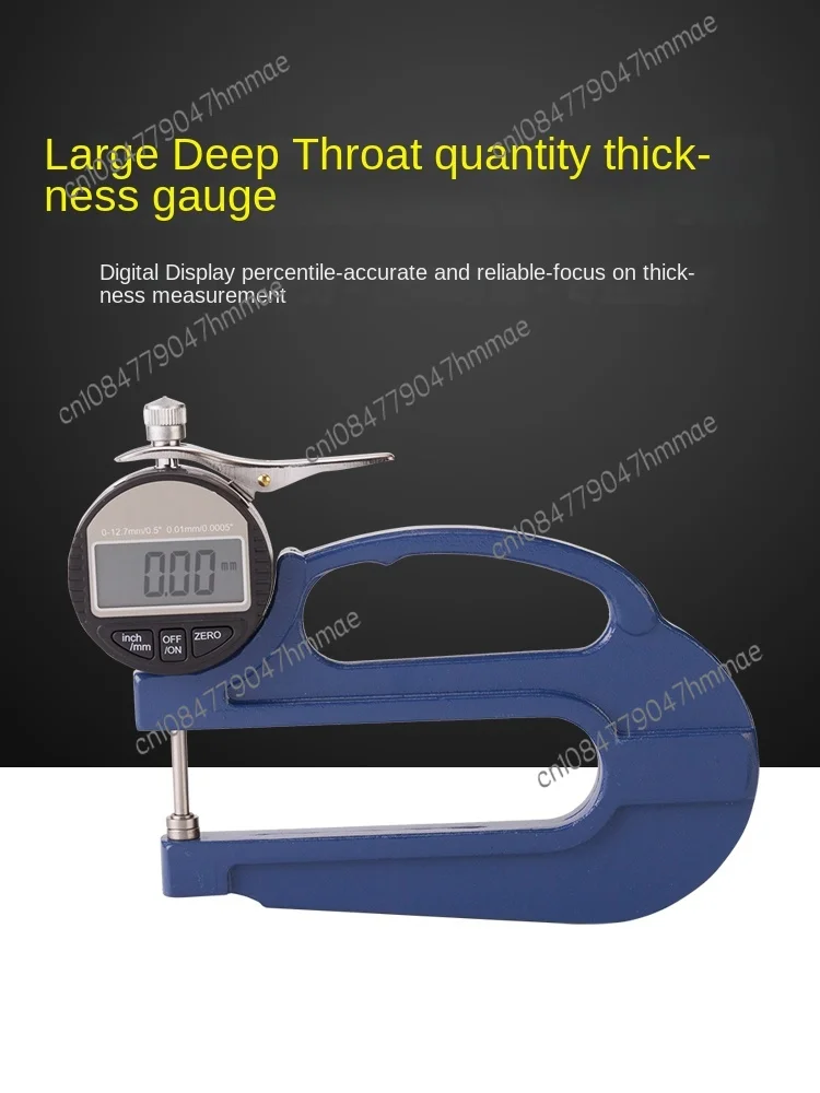 Deep Throat Large Span Digital Displayed Thickness Gauge/Thickness Gauge Thickness Gage Percent Depth 120 Paper Leather Film