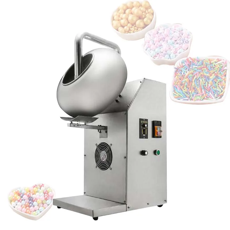 Commercial Chocolate Sugar Coating Polishing Machine 220V 1400W Food Wrapping Chaff Rolling Drying Machines