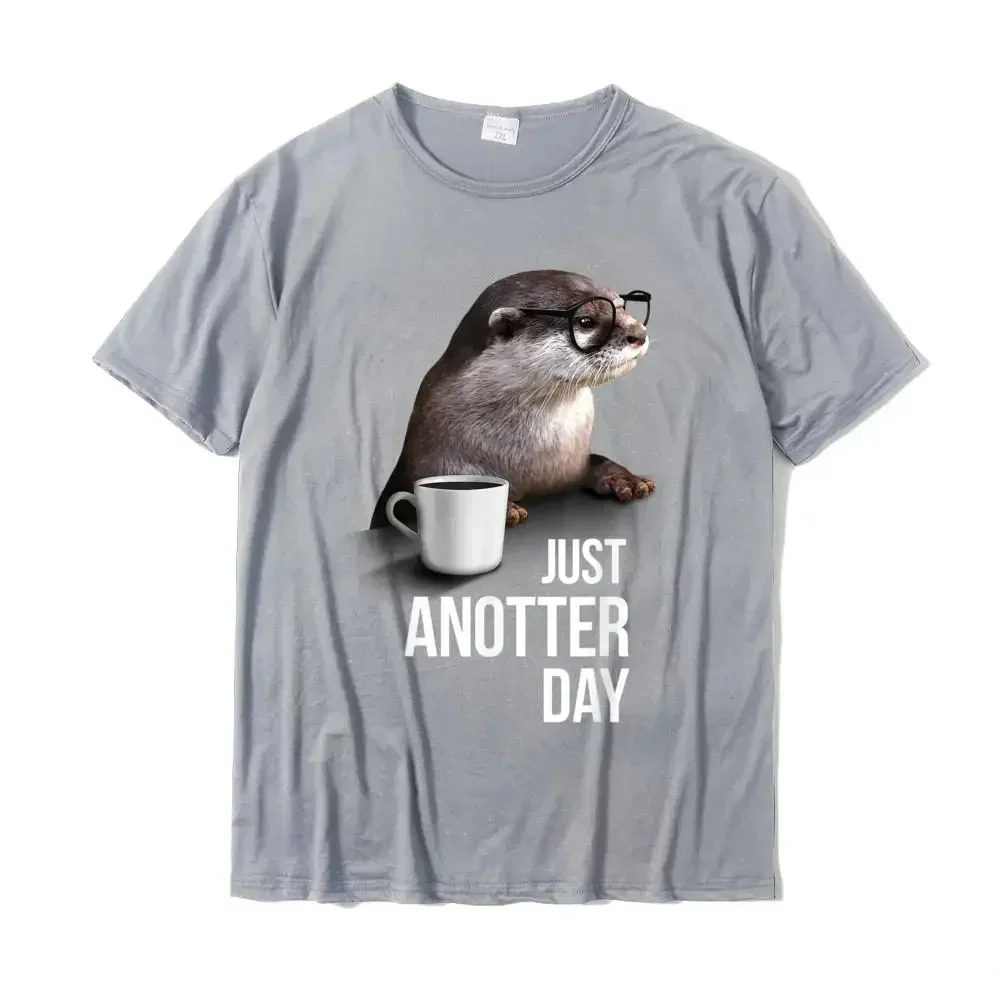 Funky Women's T-shirt T-shirt Casual Funny Otter T-shirt - Rust Anotter Day for Aesthetic Clothes Streetwear Casual Tops Tees