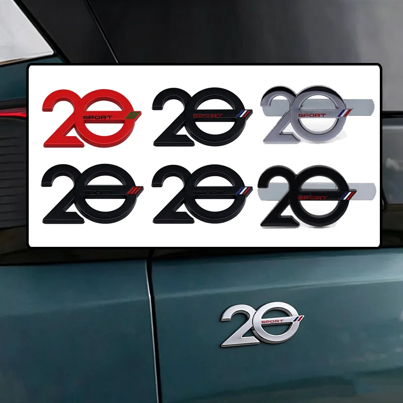 Emblema Metálico para Parrilla Delantera de Coche, Adhesivo para el 20 Aniversario del Coche Deportivo, para Peugeot 307 207 407 607 4008 206 107 308 406 408 208 3008