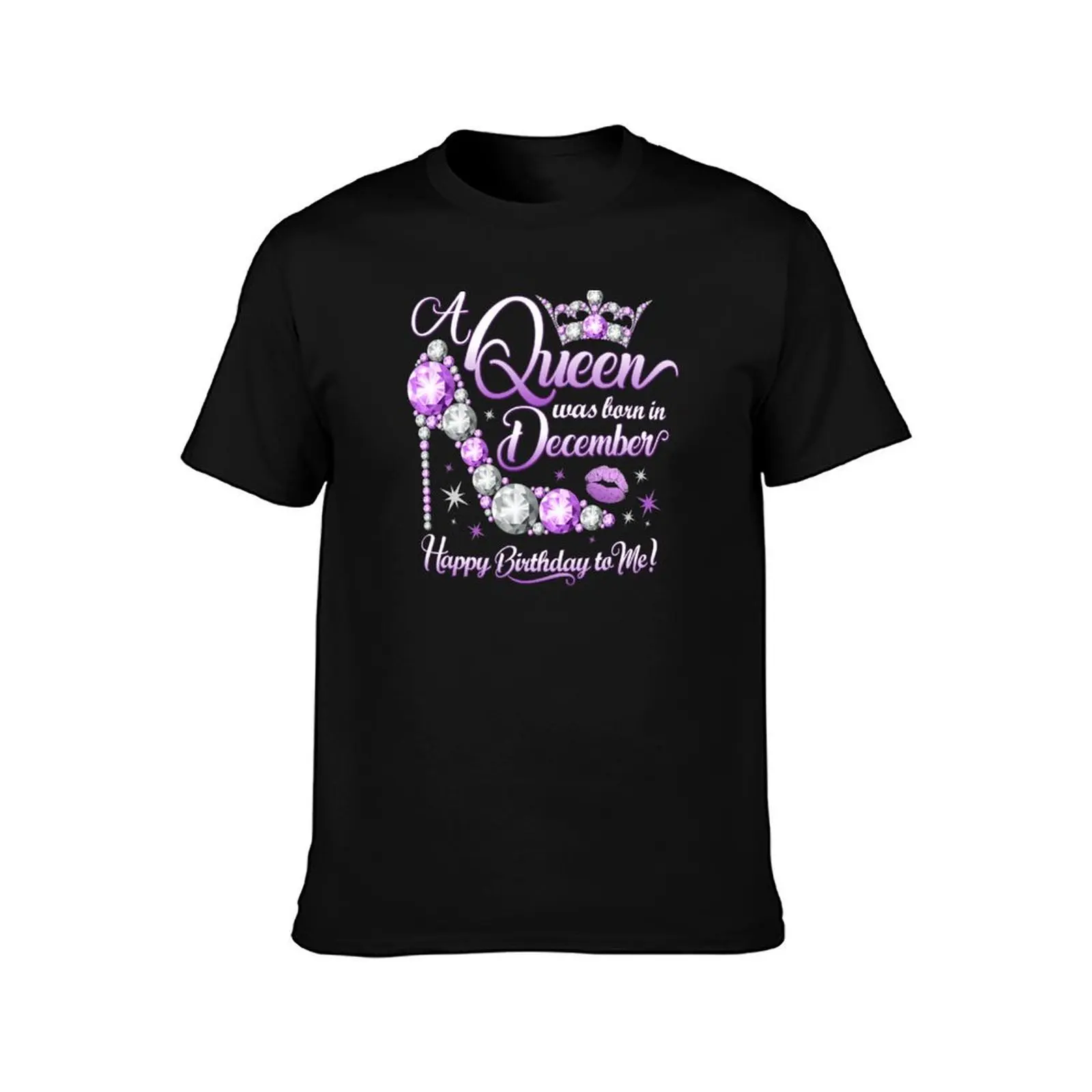 A queen was born in December. Women’s Birthday T-Shirt Breathable Travel T-Shirt