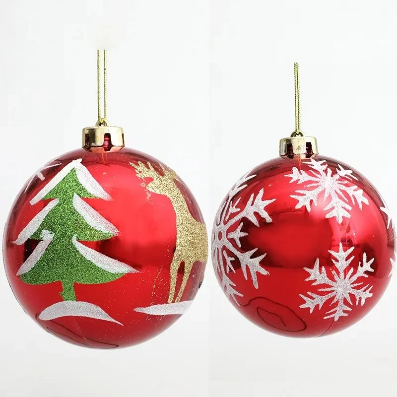 12CM 2pcs Christmas Balls Set Multicolor Christmas Decorations 2023 New Year Xmas Tree Ornaments Set for Home Party