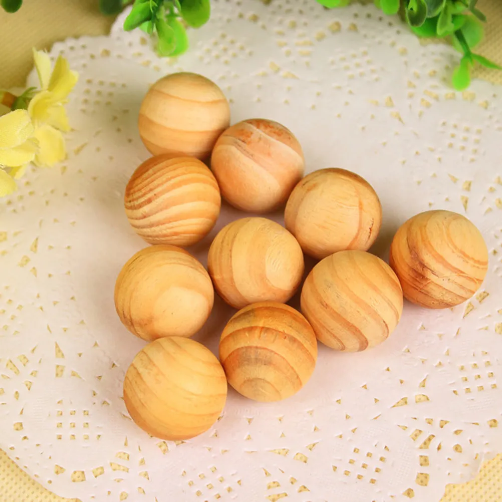 

20Pcs Natural Cedar Wood Balls Deodorant for Wardrobe Drawers Storage Boxes Closets Moth Prevention Strong Fragrance