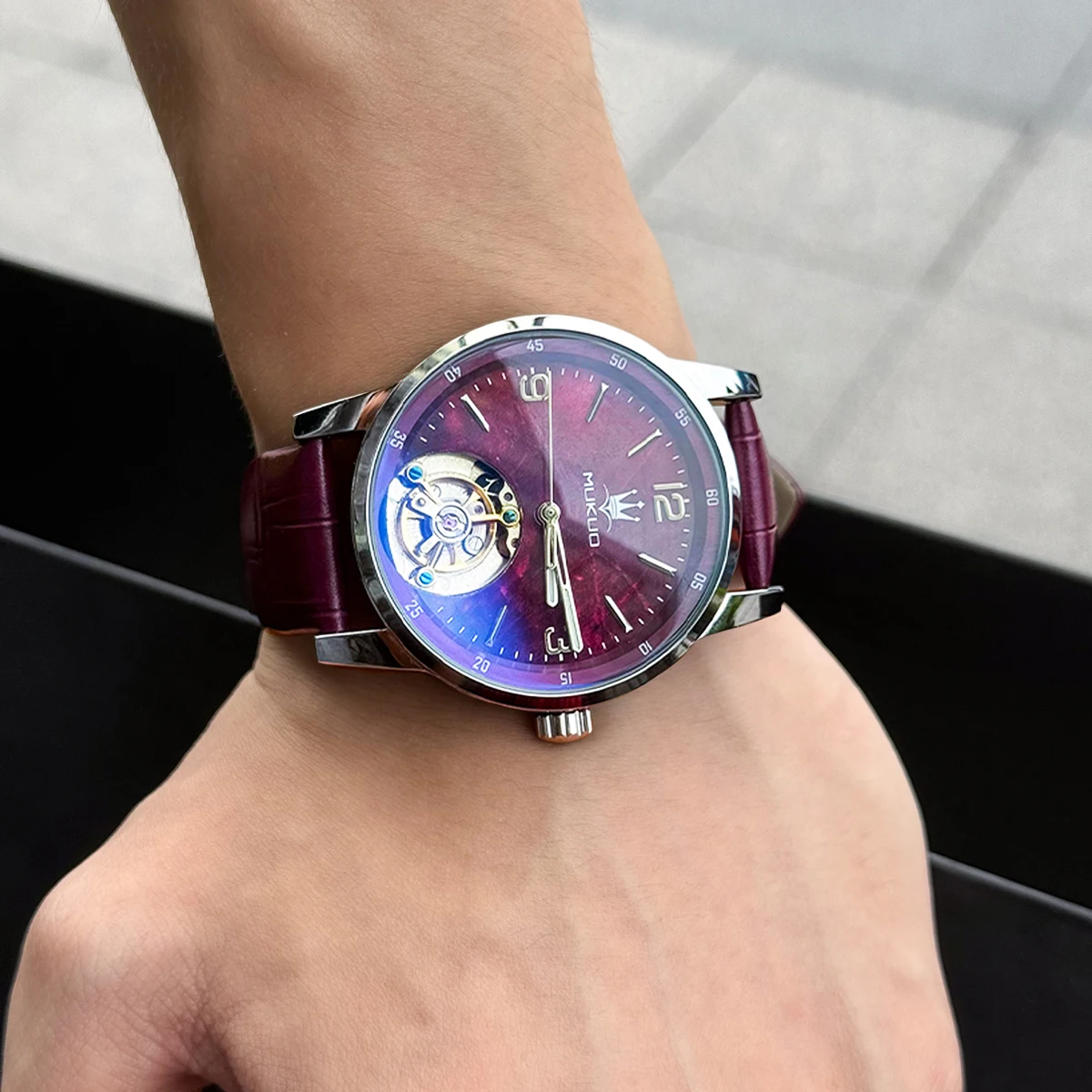 Premium Business Sport Tourbillon Automatic Mechanical Watch Waterproof Men’s Luxury Daily Wear Wristwatch Reloj