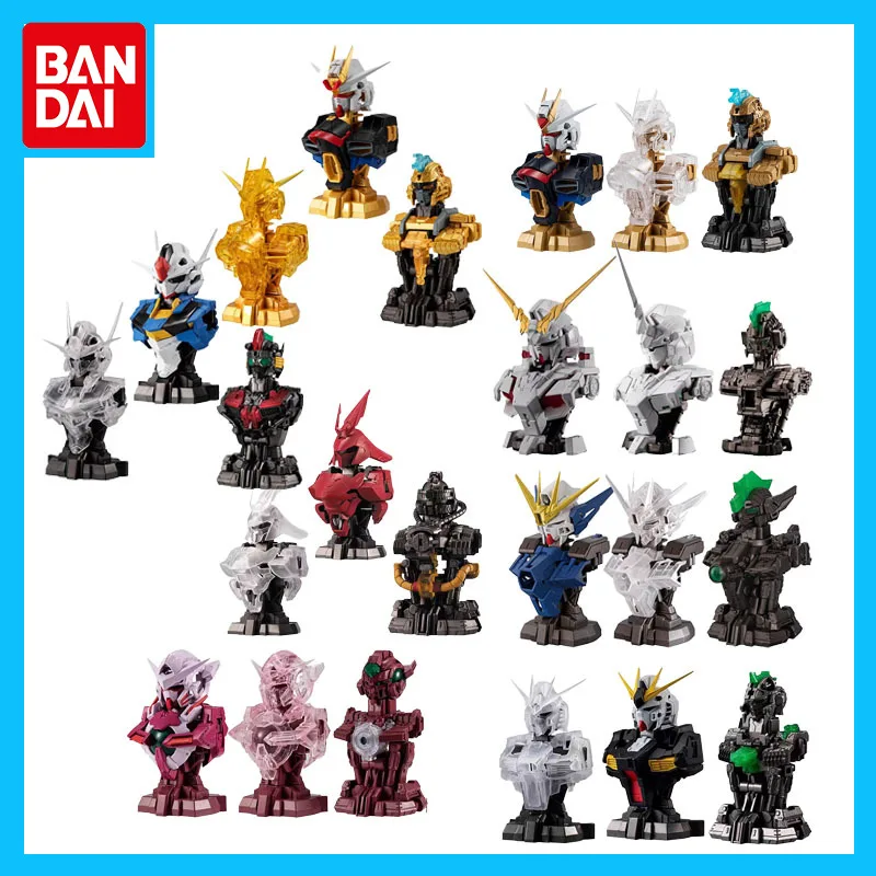 

Bandai Original Gundam Gashapon Anime Figure Toys MS Mechanical Bust Action Figure Toys for Boys Girls Kids Gift