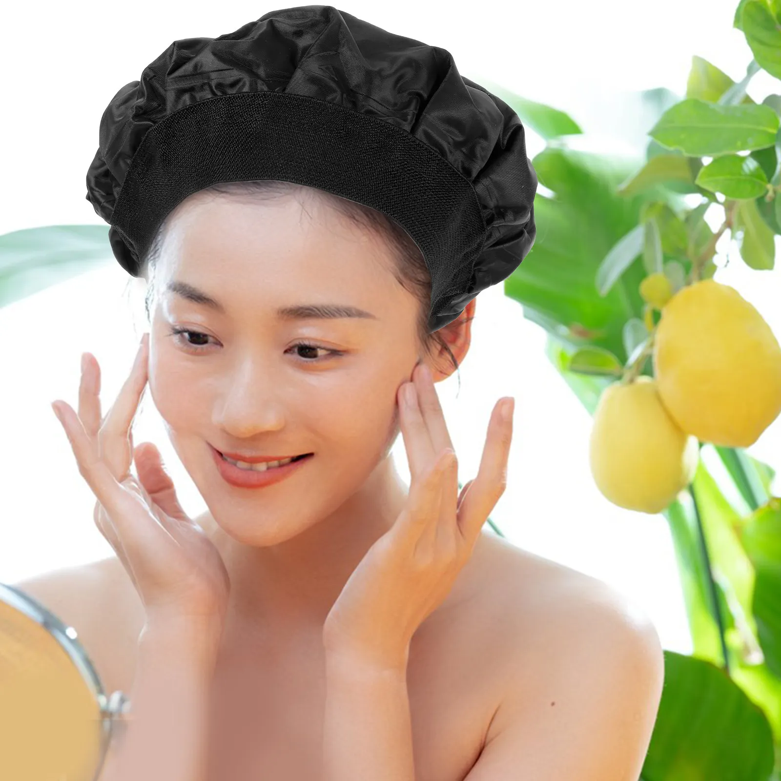 Thermal Hair Cap Soft Gel Material For Heat Cold Dye Oil Masking Spa Salon Sauna Shower Cap Towel Home Textile