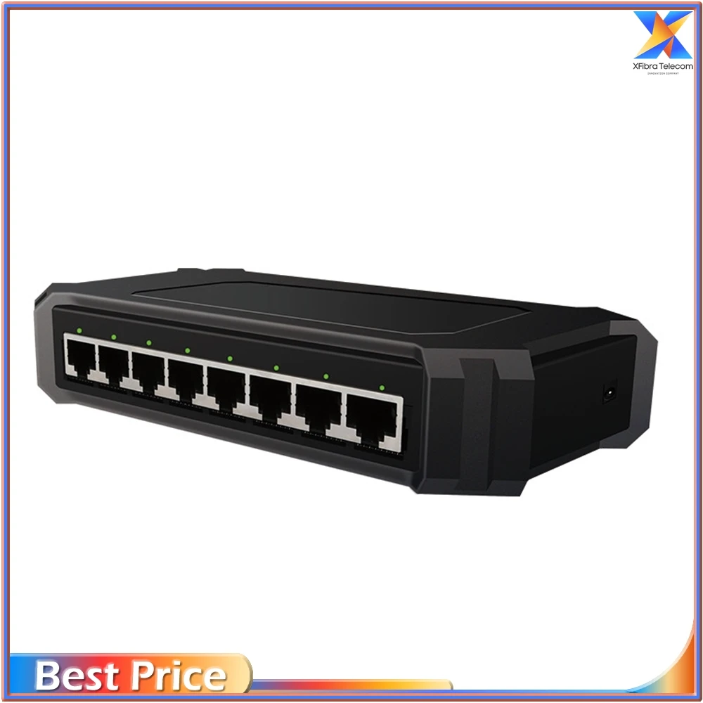 

Plastic Housing Desktop 8 Port Ethernet Network Giga Switch, 10 Mbps, 100 Mbps, 1000Mbps