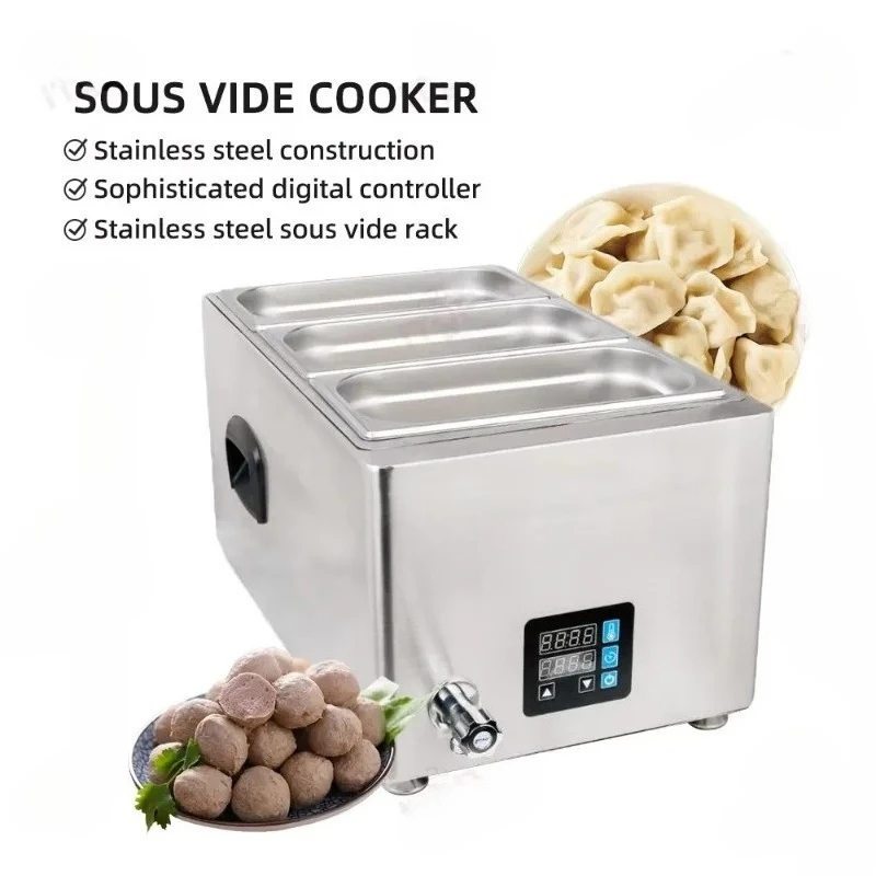 

Commercial Use 13L Tank Ultrasonic Vibration Sous Vide Slow Cooker Large Quantity Precise Temperature Slow Cook Better Tasting