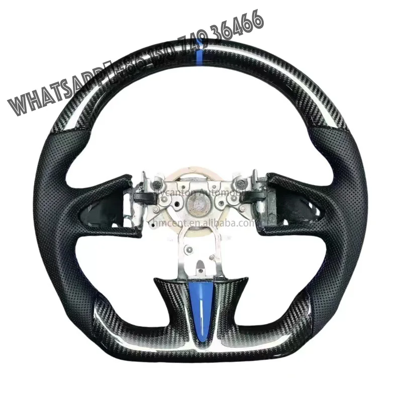 

Superior Quality Real Carbon Fiber Leather LED Steering Wheel Fit for Infiniti Q50 Car Steering Wheel