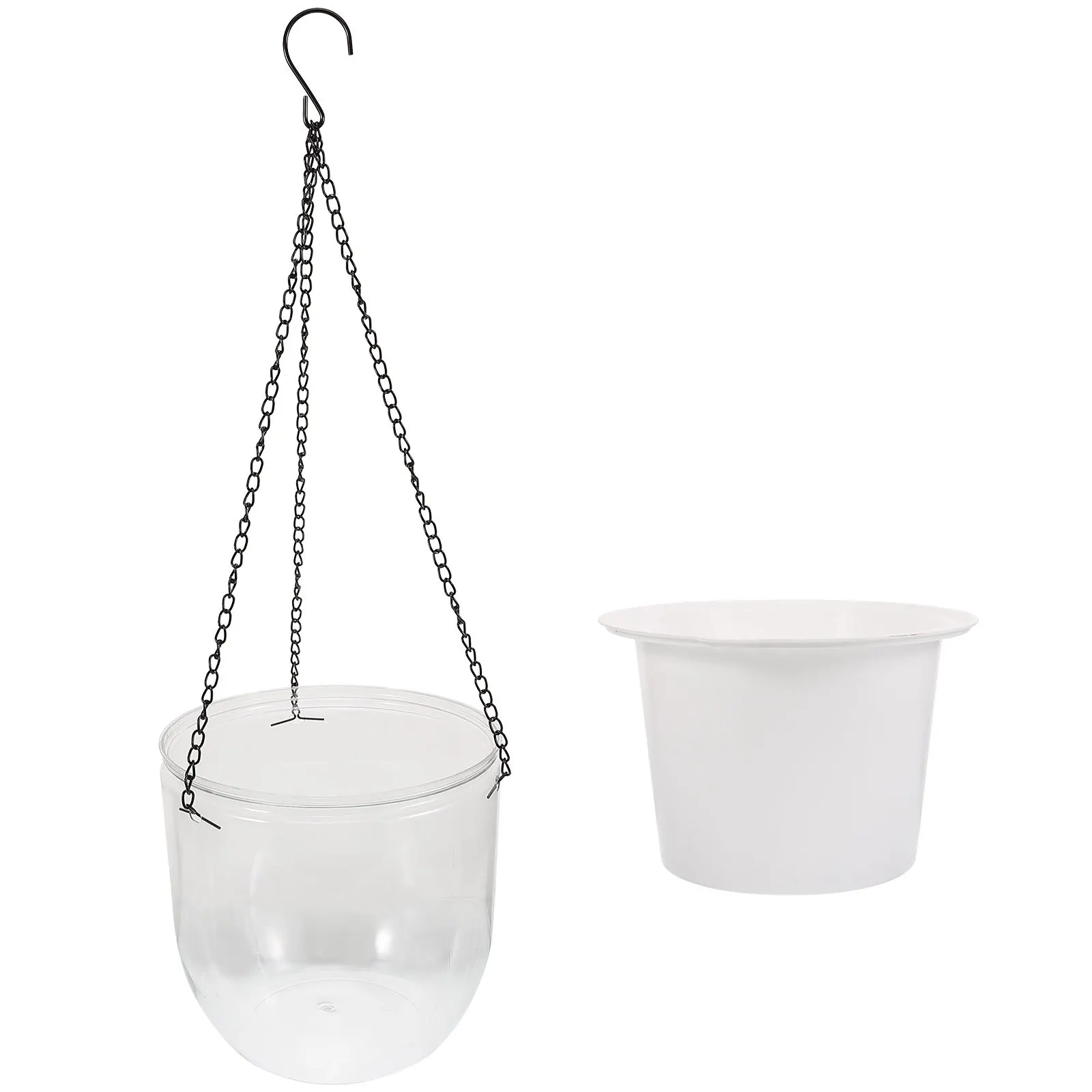 

Resin Hanging Flower Pot Durable Portable Easy Decorate Balcony Garden Yard Self Watering Indoor Outdoor Planter