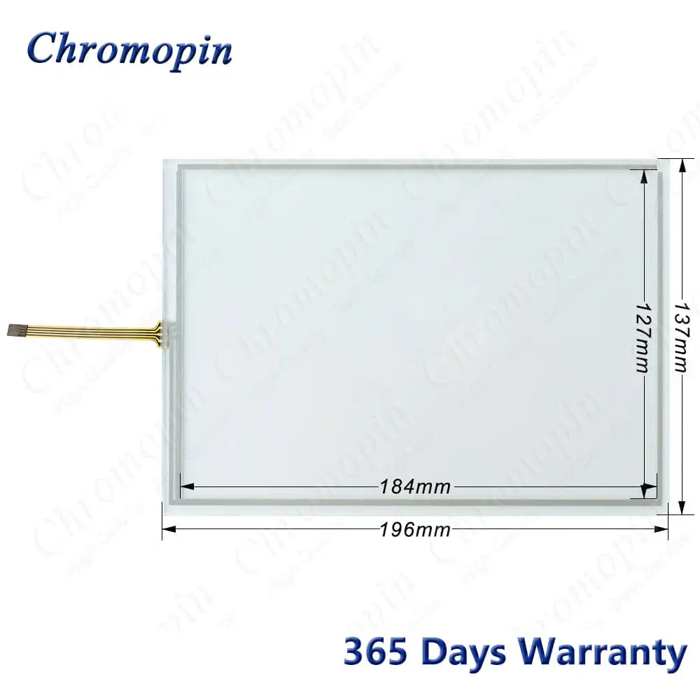 Touch Screen Panel Glass Digitizer for DOP-A80THTD1 DOP-AE80THTD Touchscreen Panel with Front Overlay Film