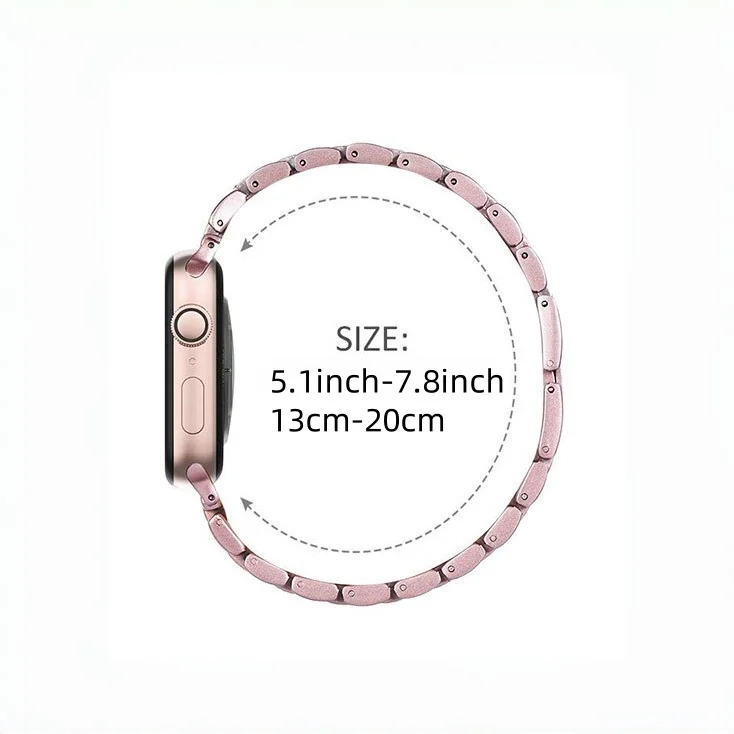 أربطة ماسية لسوار Garmin Instinct 3 50 مم/Instinct 2X، حزام معدني لامع للنساء