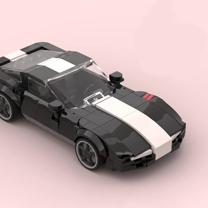 247pcs MOC Corvette Grand Sport Cars Model Building Blocks Desk Decor, Desktop Decor, Home Decor Office Desk Decor Gift For Him