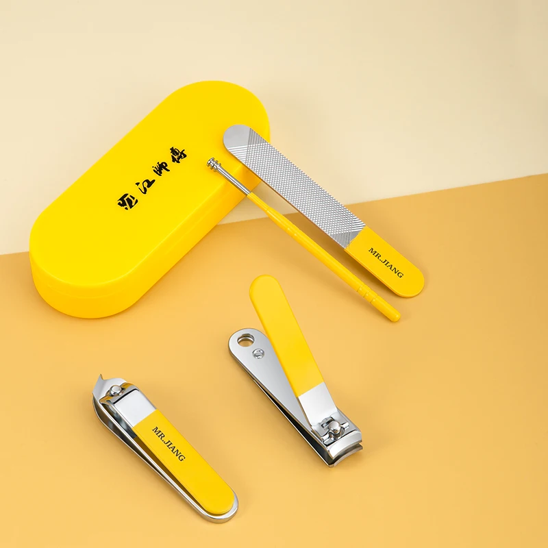 Strumenti per la cura delle unghie Set di tagliaunghie in acciaio inossidabile Kit di tagliaunghie affilato Kit per toelettatura Kit pratico portatile per manicure e pedicure