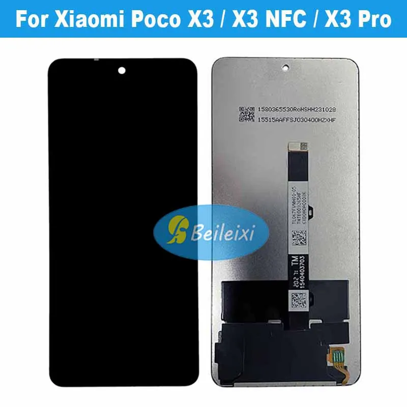 

For Xiaomi Poco X3 / X3 NFC / X3 Pro M2102J20SI MZB07Z1IN MZB9965IN MZB07Z4IN LCD Display Touch Screen Digitizer Assembly