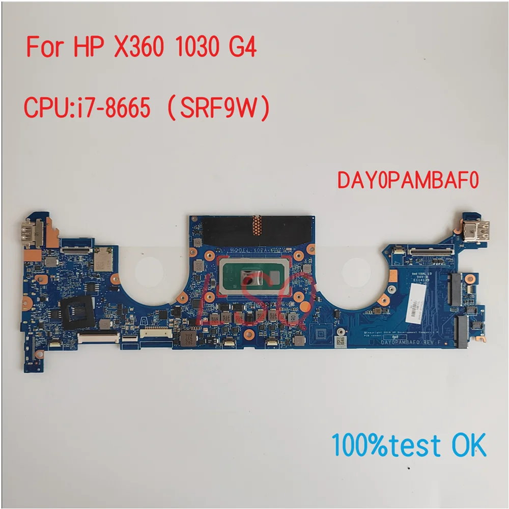 

DAY0PAMBAF0 For HP ProBook X360 1030 G4 Laptop Motherboard With CPU i5 i7 PN:L70771-601 100% Test OK