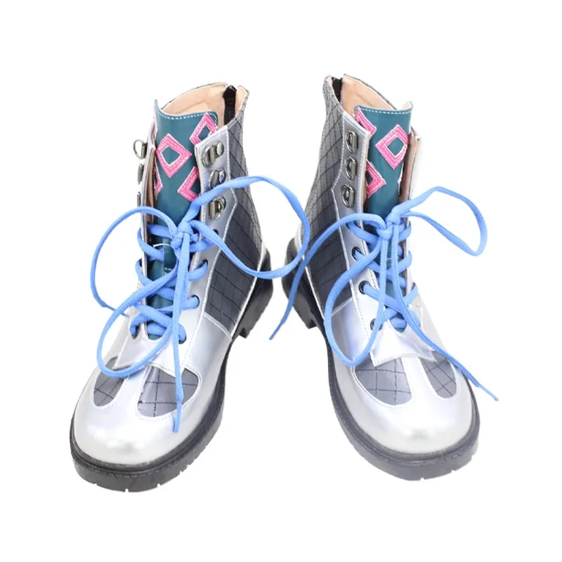 Ryushen – chaussures de Cosplay en cuir PU, bottes de carnaval d'halloween, accessoires d'anime Vtuber, accessoires de Cosplay sur mesure