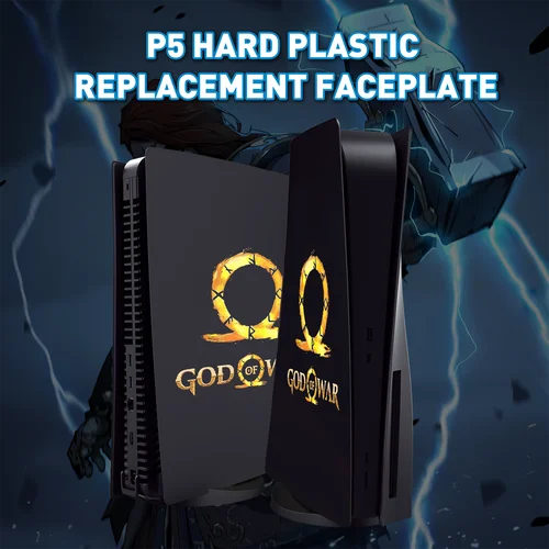 Imagen 2 del producto Nuevos paneles de cubierta de placas faciales para consola PS5, accesorios Playstation 5, carcasa protectora de placa frontal God Of War