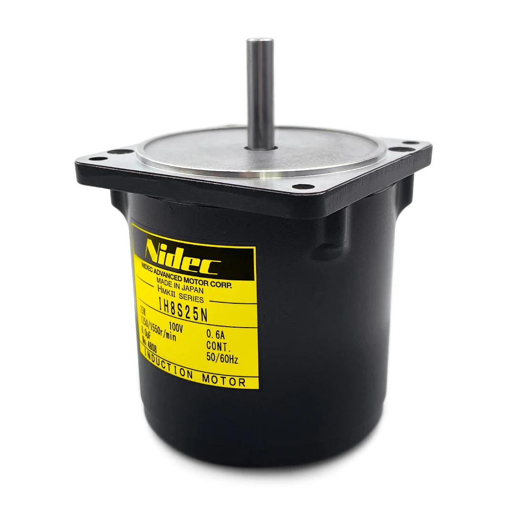Easy To Use 25W Induction Mo tors Straight Shaft IH8S25N Nidec Servo 0.6A 100V Single Phase AC Type image 2