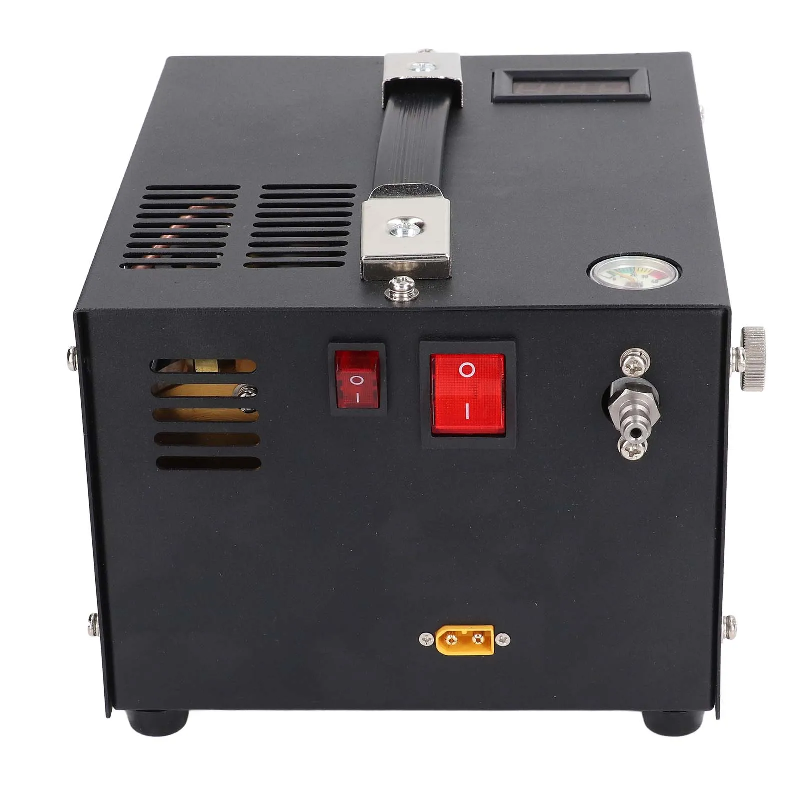 PCP Air Compressor Safe High Pressure Air Compressor Oil Water  Real Time Temperature Display Electric DC12V for Paintball