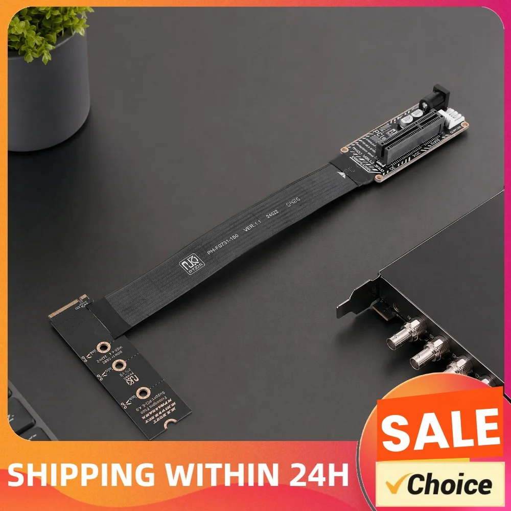 cabo-de-extensao-pcie-40-x4-para-gpu-compativel-com-m2-nvme-e-slot-m-key-adaptador-externo-para-expansao-de-placa-grafica