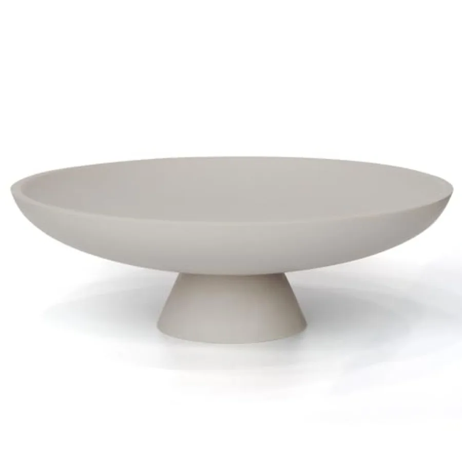 

Современная декоративная чаша на подставке из смолы, большая ваза для фруктов на кухонную столешницу, стильная чаша для ключей на прихожую, серая