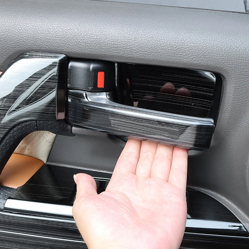 For Toyota Land Cruiser 200 LC200 2008-2021 Interior Upgraded Decoration Accessories Stainless Steel Door Handle 2020 2019 2018