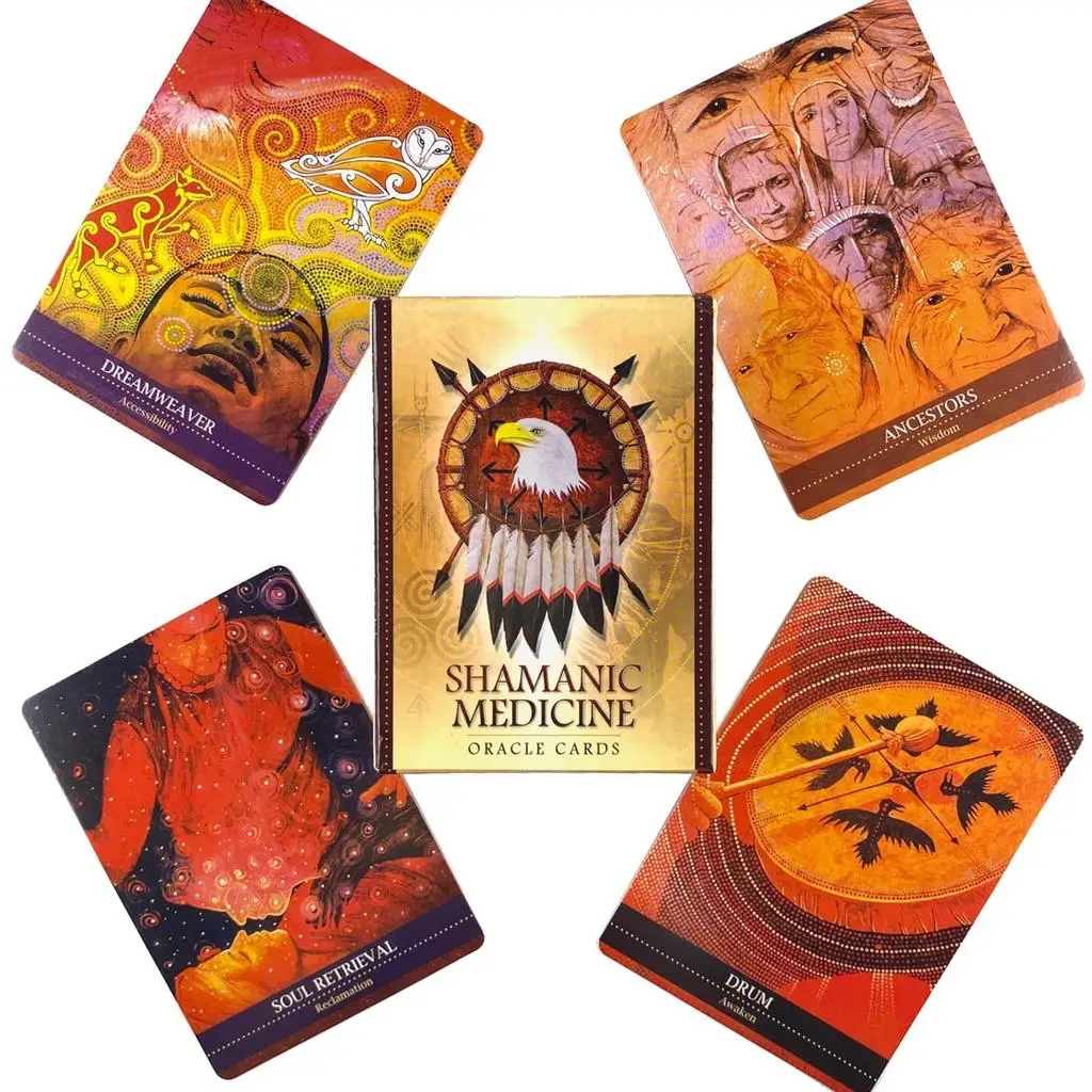 

Shamanic Medicine Oracle Cards Leisure Party Table Game Fortune-telling Prophecy Tarot Deck