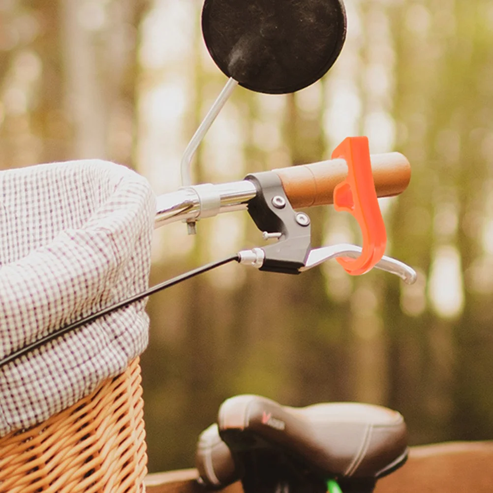 

2pcs Bike Brake Lever Hook Sturdy Safety Lock Grip For Motorcycle Handlebar Parking Durable Plastic Handle Lock Replacement