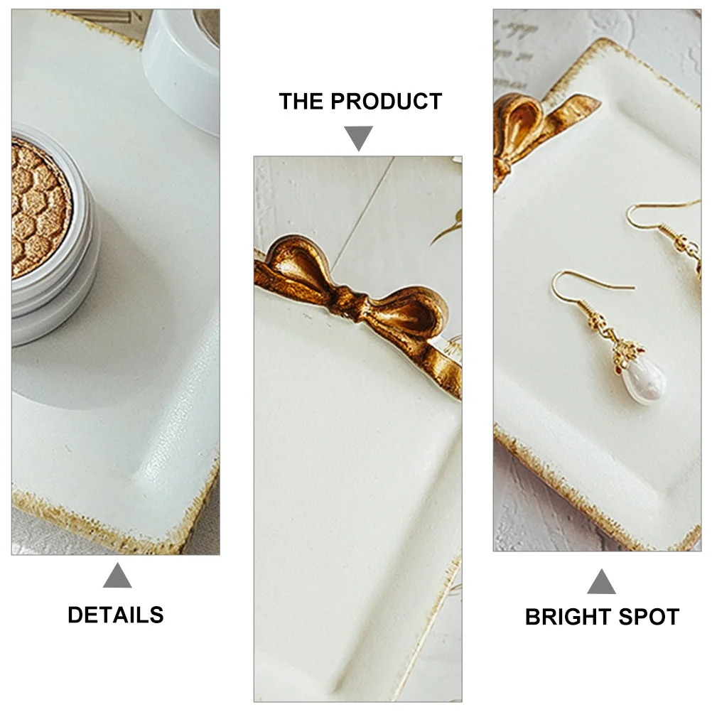 

Поднос для демонстрации смолы, ретро-поднос для ювелирных изделий, реквизит для фотографий, уникальная гладкая поверхность с гладкой текстурой для серег, колец